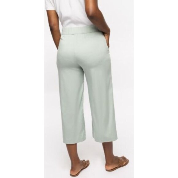 NWT Travis Matthew Capri Tie Front Jade Color Pant-sz Large - Picture 2 of 11